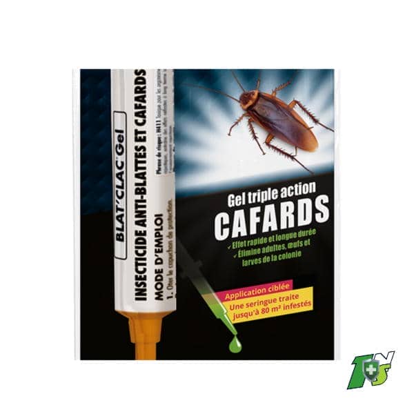 Insecticide anti cafard et blattes, 2 seringues XL de 25 gr, avec attractif